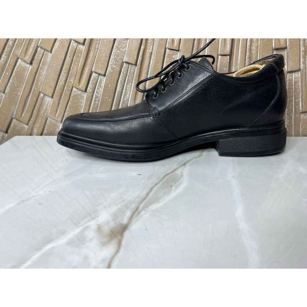 Donald J Pliner Executive Dress Oxfords Lace Up Shoes Italy Black Leather Sz 9 M